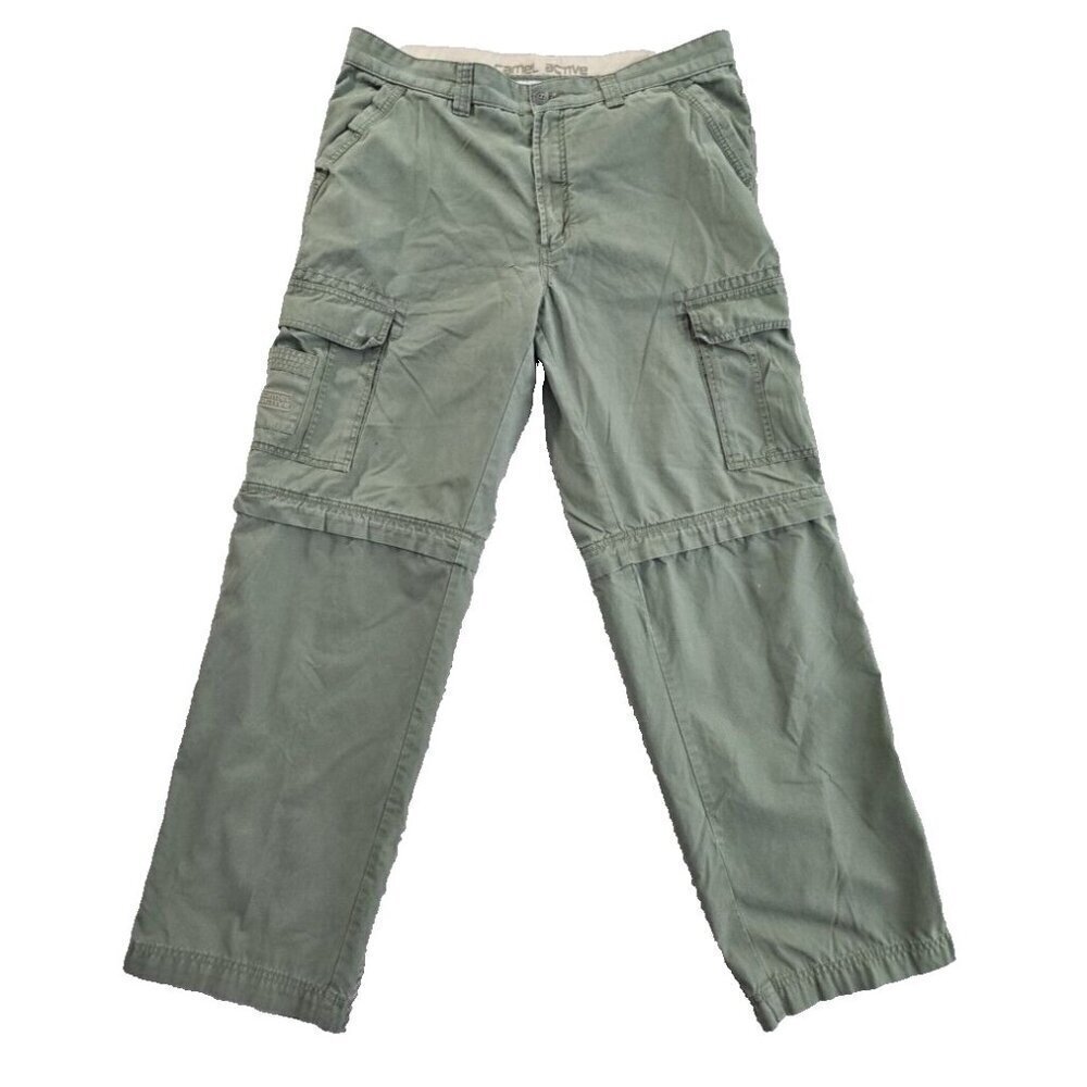 Camel Active Mens Zip-Off Trousers W38 L32 Detachable Convertible Khakis Pants